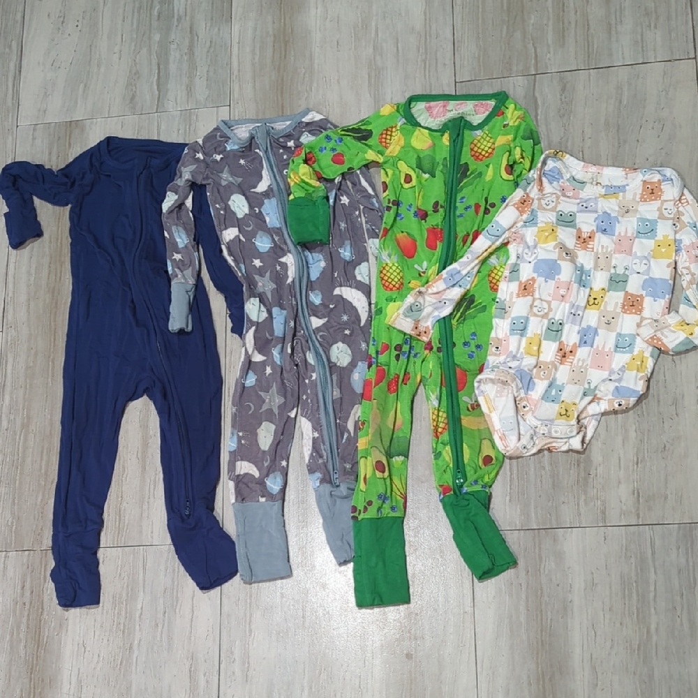 Little Sleepies BUNDLE Zippies 6-12m